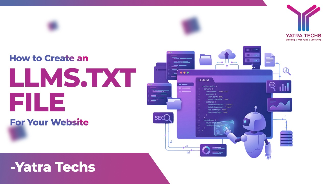 Woman planning AI digital marketing strategy on laptop with notebook, analytics icons, and business growth concept