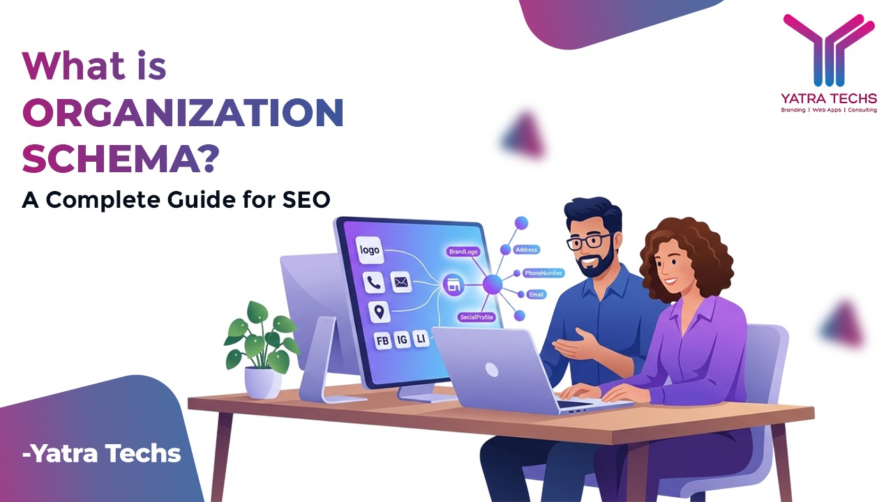 Woman planning AI digital marketing strategy on laptop with notebook, analytics icons, and business growth concept